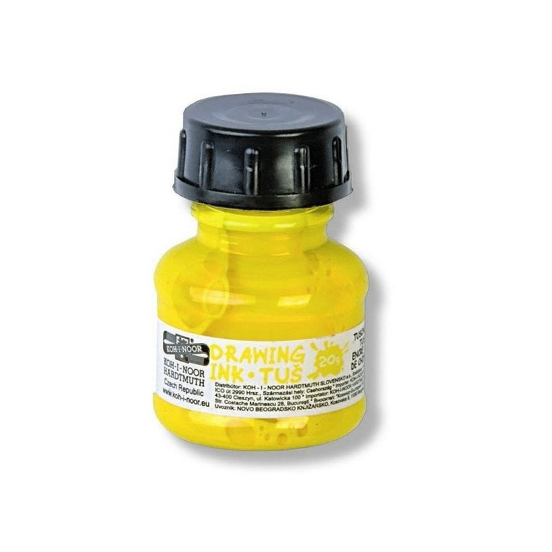 Σινική μελάνη KOH-I-NOOR 20ml κίτρινη