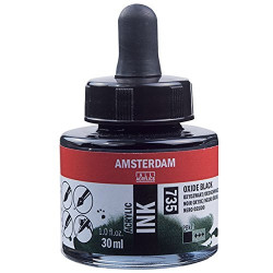 Ακρυλικό μελάνι AMSTERDAM 735 BLACK 30ml