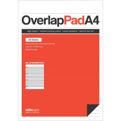 A4 ruled pad 50-sheet with...
