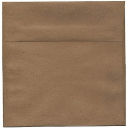 Dark Kraft square envelope...