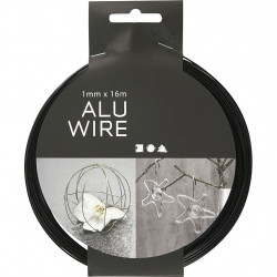 Aluminum wire black 1mmx16m...
