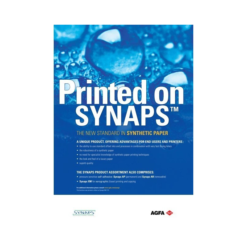 SYNAPS χαρτί Α4 αδιάβροχο 120mic, συσκευασία 50 φύλλων