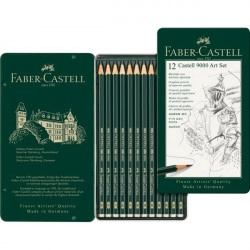 Σετ 12 μολύβια σκληροτήτων FABER-CASTELL 9000