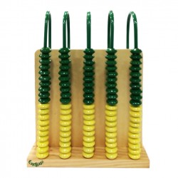 Wooden abacus with 100 beads