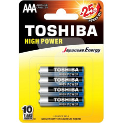 TOSHIBA AAA batteries, pack...