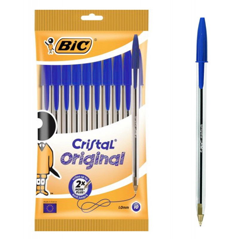 3x BIC Kugelschreiber Cristal fine 