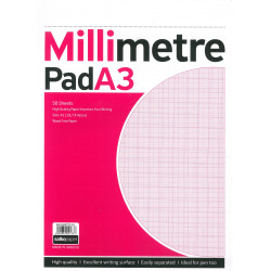 A3 Millimetre pad, 50 sheets