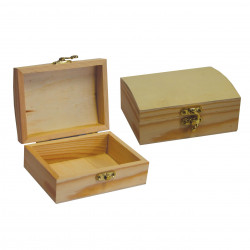 Wooden box with clasp,...