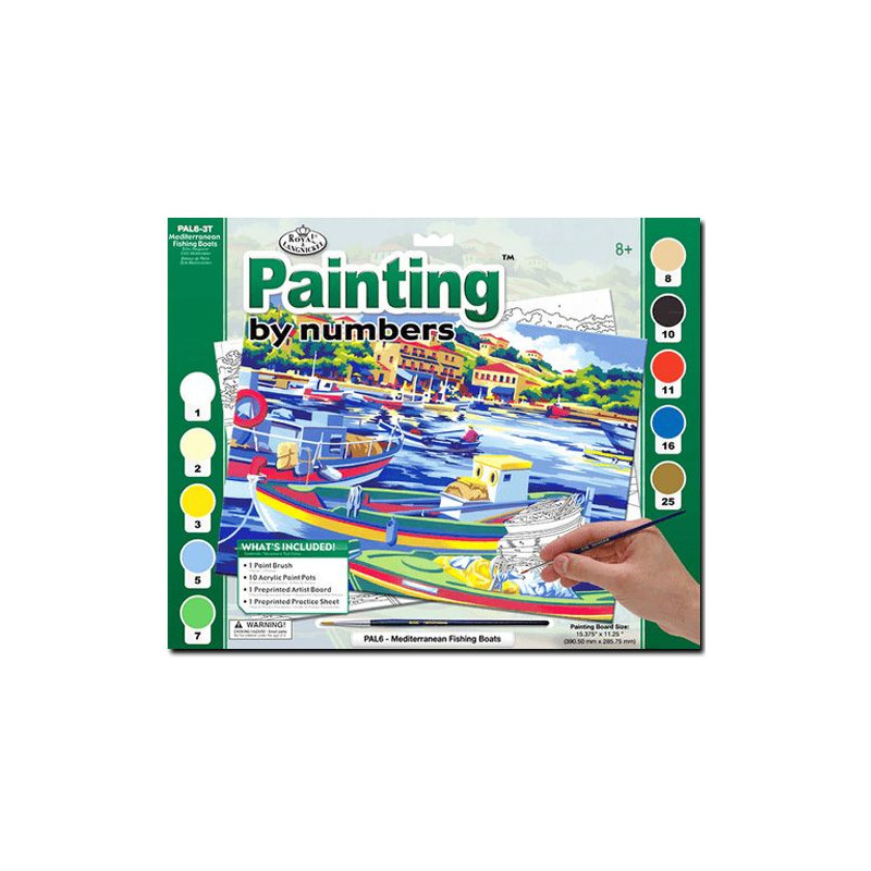 PAINTING BY NUMBERS ROYAL LANGNICKEL PAL6 FISHING BOATS