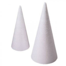 Styrofoam cone 25cm high