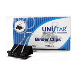 Black Binder Clips 25mm box...