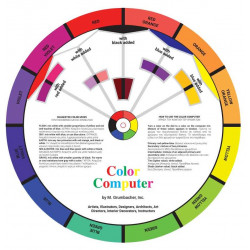 Color wheel with a diameter...