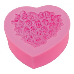 Silicone mold heart flowers...
