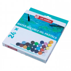 Water-soluble oil pastels...