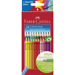 Watercolor pencils colored...