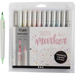 Sketch markers with double...