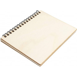 Wooden spiral notebook 20x30cm