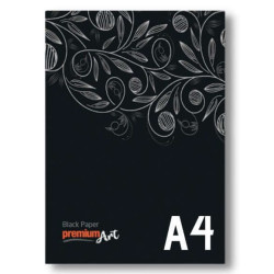 BLACK Paper Pad A4, 20 sheets 140g/m2