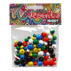 Wooden Beads multi-colour,...