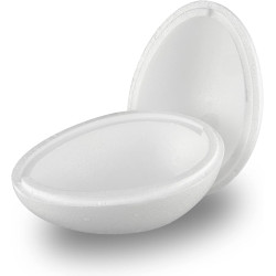 Styrofoam two-part egg 22x15cm