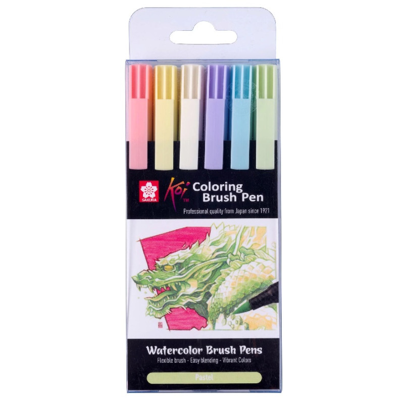 SAKURA KOI BRUSH PEN PASTEL set