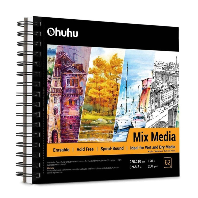 MIXED MEDIA SKETCH BOOK OHUHU