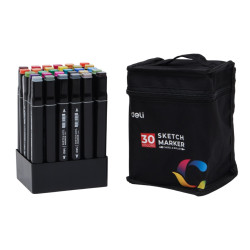 Alcohol markers DELI 30-piece set