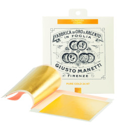 Gold leaf books - 80x80 mm - 16 grams - Pure gold 24 kt
