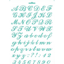 Στένσιλ Α4 LETTERS CALLIGRAPHY