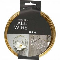 Aluminium wire gold colour...