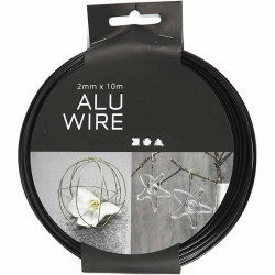 Aluminum wire black 2mmx10m...