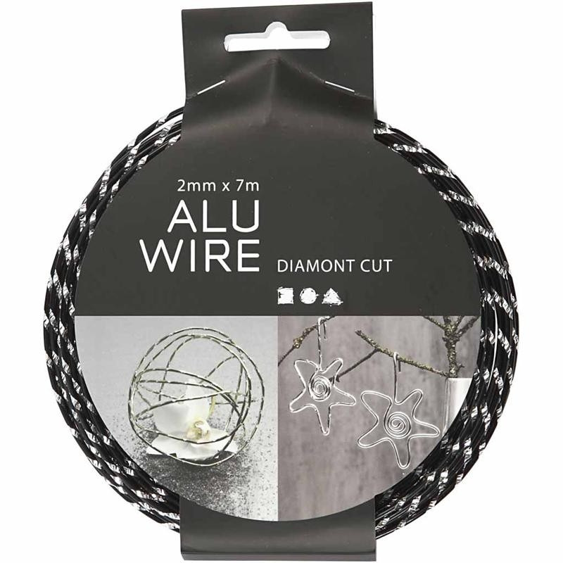 aluminium wire black diamond cut